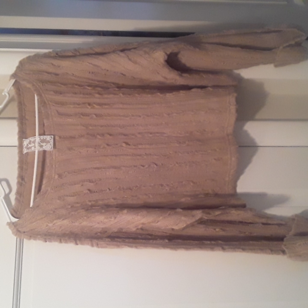 Ladies Tan Sweater